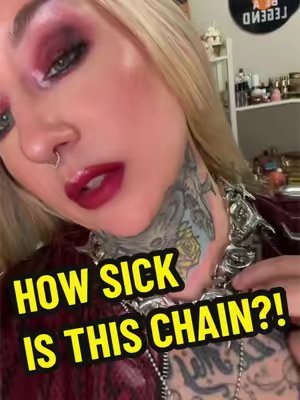 TikTok post by @mandi_puffs_perfz for Vitality. Caption reads: @shopvitality chains are GOATED!! #vitality [...].