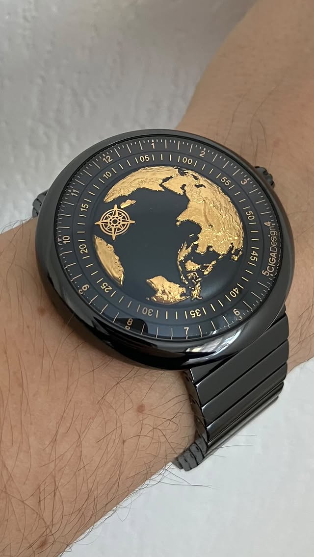 Instagram post by @watch_enthusiast01 for CIGA Design. Caption reads: CIGA Design Mechanical Watch Series U Blue Planet....