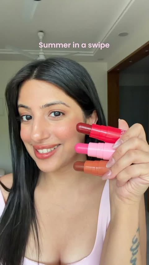 Instagram post by @ruchikamethwani for Kay Beauty. Caption reads: #Ad | New shades of the Kay Beauty Jelly Tints....