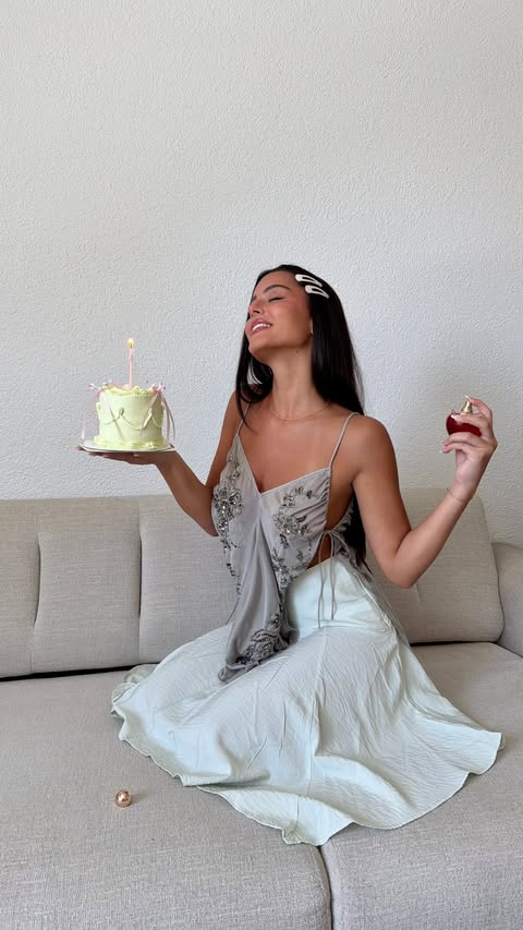 Instagram post by @asiasorio for NINA RICCI. Caption reads: Happy Birthday, @ninaricci <3 A timeless scent....