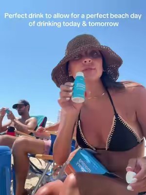 TikTok post by @priscillablazer for More Labs. Caption reads: [...] #morningrecovery #morningrecoverydrink....
