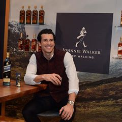 Instagram post by @stevexgold for Johnnie Walker US. Caption reads: Teaming up with @JohnnieWalkerUS to personalize a....