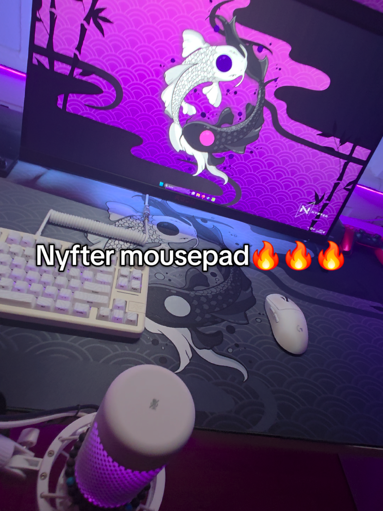 TikTok post by @2niku.live for nyfter. Caption reads: Thanks to @Nyfter for sending me this....
