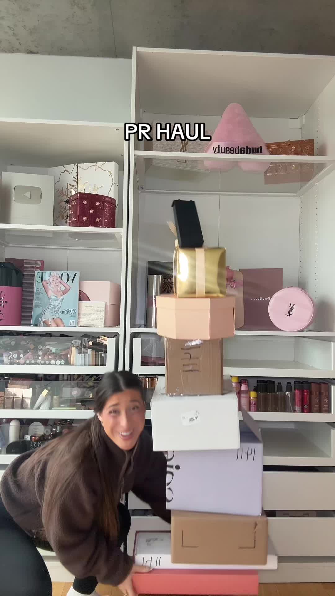 TikTok post by @allierosss for First Aid Beauty. Caption reads: [...] @Hourglass Cosmetics @Naturium @COVERGIRL....