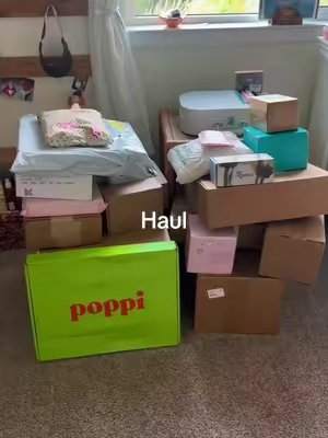 TikTok post by @maddie.eppe for Nodpod. Caption reads: [...] #fyp #haul #giveaway @Saie @arkyn 🌴 @Nodpod....
