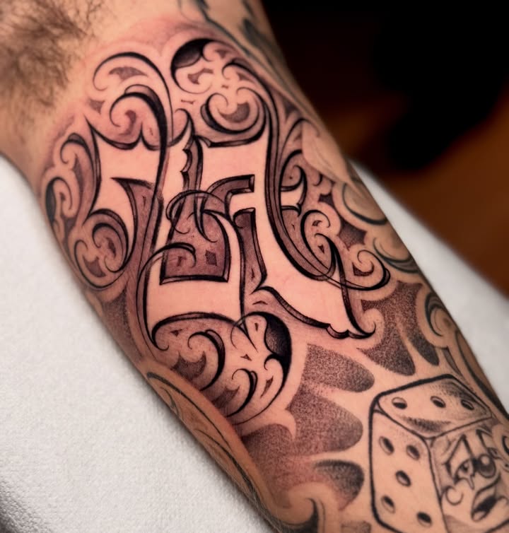 Instagram post by @joedamianotattoo for JCONLY. Caption reads: [...] 𝔟𝔶: @noironmachines @jconly_official.