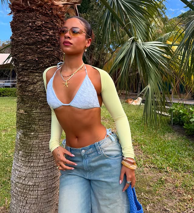 Instagram post by @analearmann for pacsun. Caption reads: [...] pic is where you’ll find me🇧🇸🌴….. @pacsun....