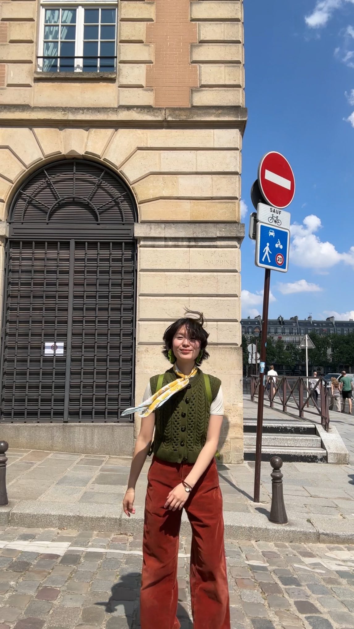 Instagram post by @kw.ok for WeWork. Caption reads: day 1 in paris: a work day! 

i visited such a....