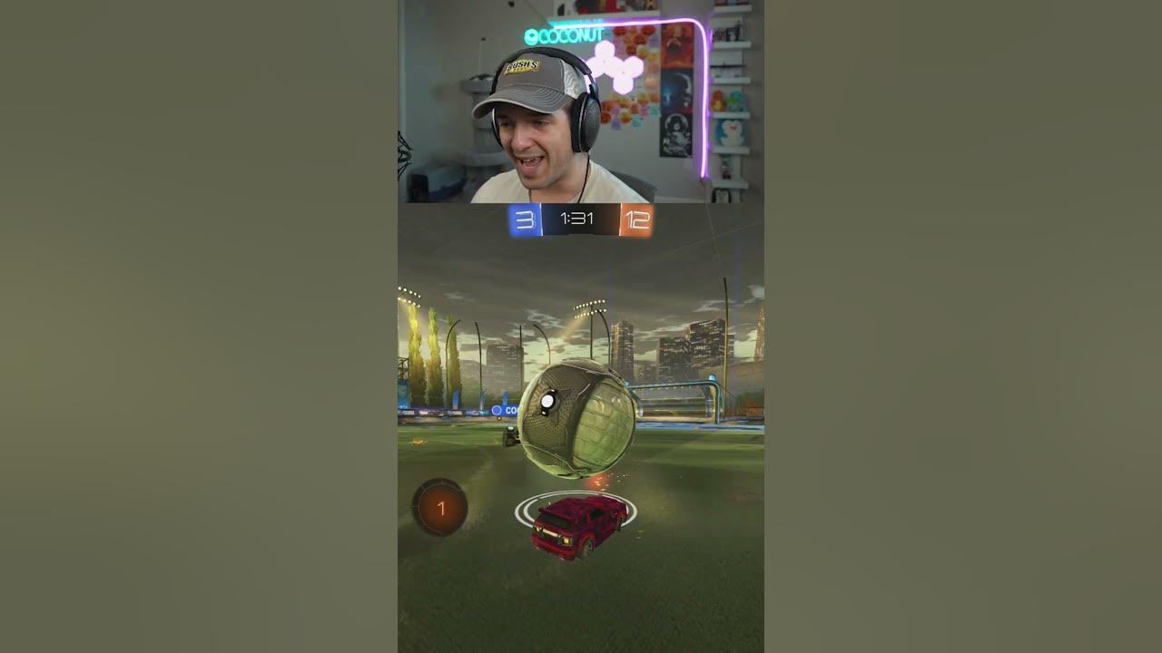 YouTube post by @JamaicanCoconutRL for G FUEL. Caption reads: [...] Item Shop to support me :) Buy GFuel using....