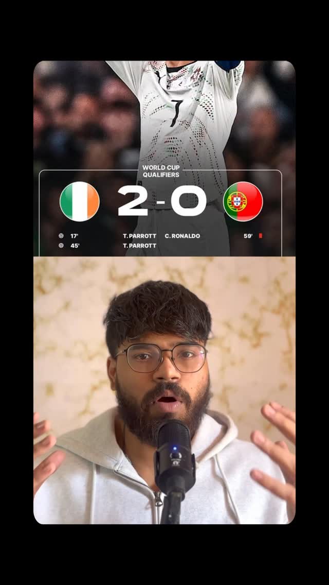 Instagram post by @insane_footballtalks for Sony LIV. Caption reads: Portugal are in big trouble after the loss will....