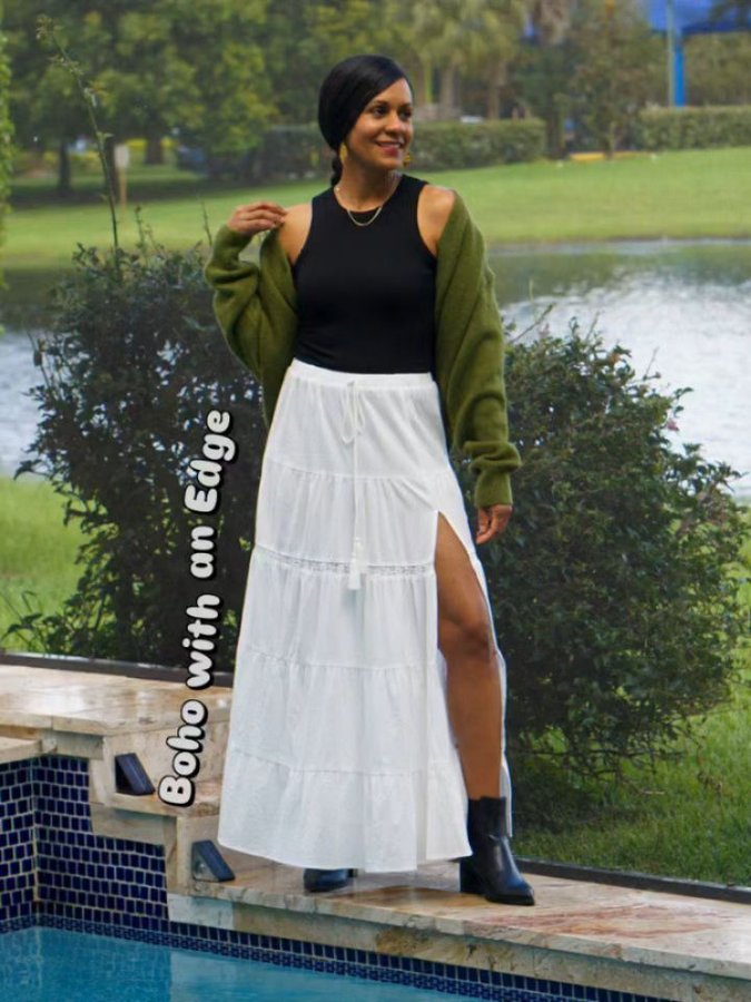 Instagram post by @sebas.and.amelia for Dream Pairs Shoes. Caption reads: Friday Fits: 🍂 Warm-fall vibes

Sharing easy,....