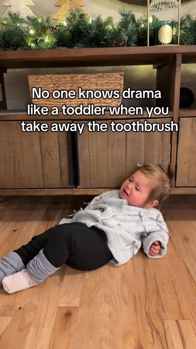 Instagram post by @thetoddlertutorllc for MiniOlie. Caption reads: Throwing a FIT, thanks @minioliestore for the....