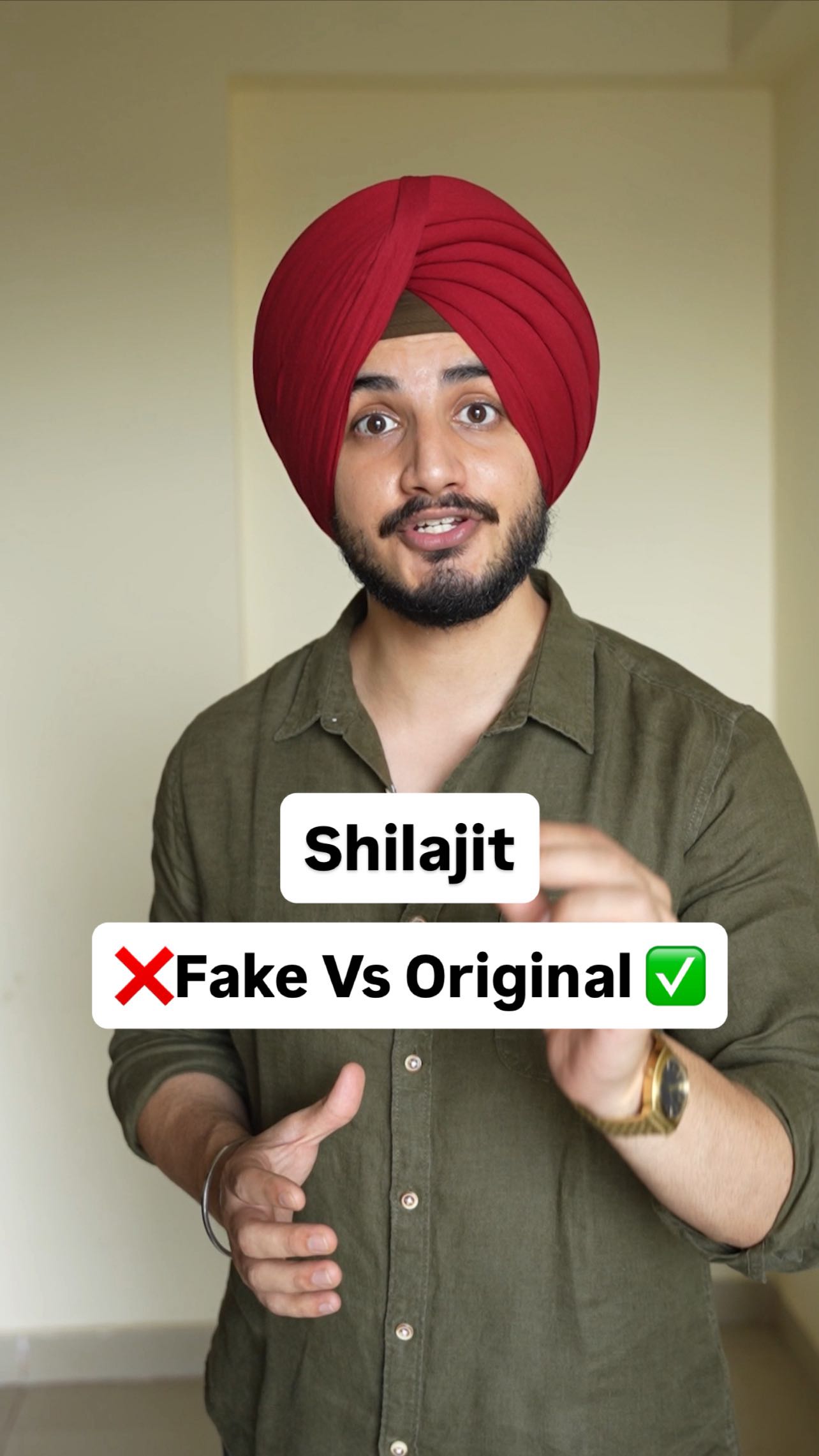 Instagram post by @charanwaraich for Himalaya Wellness. Caption reads: Just started taking Shilajit and honestly, I was a....