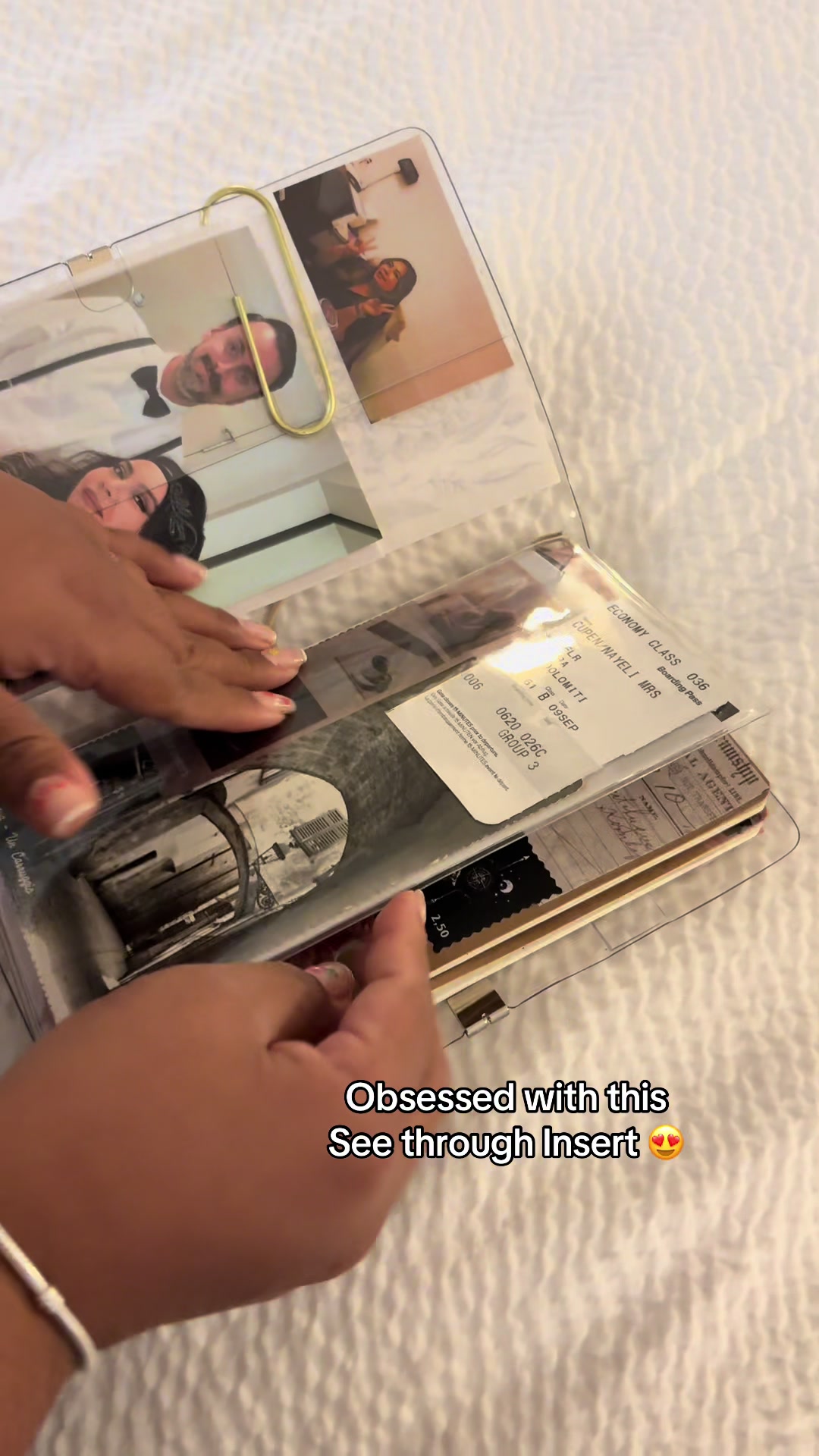 TikTok post by @nayelicupen for Clothandpaper. Caption reads: Love the insert pockets ! And I know I am gonna....