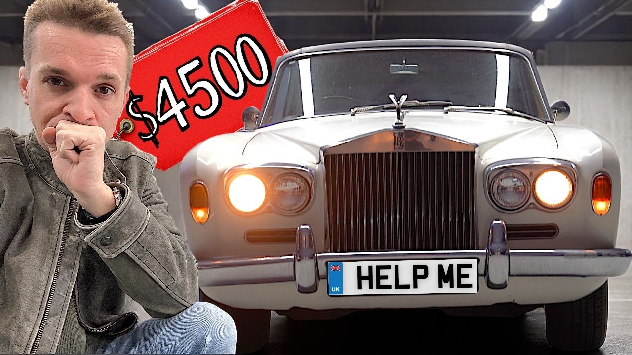 YouTube post by @HooviesGarage for DraftKings. Caption reads: I bought the cheapest Rolls-Royce in the USA, and....