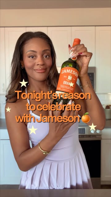 Instagram post by @aieshabeasley for Jameson Irish Whiskey. Caption reads: #JamesonPartner Apparently, my cocktail is picking....