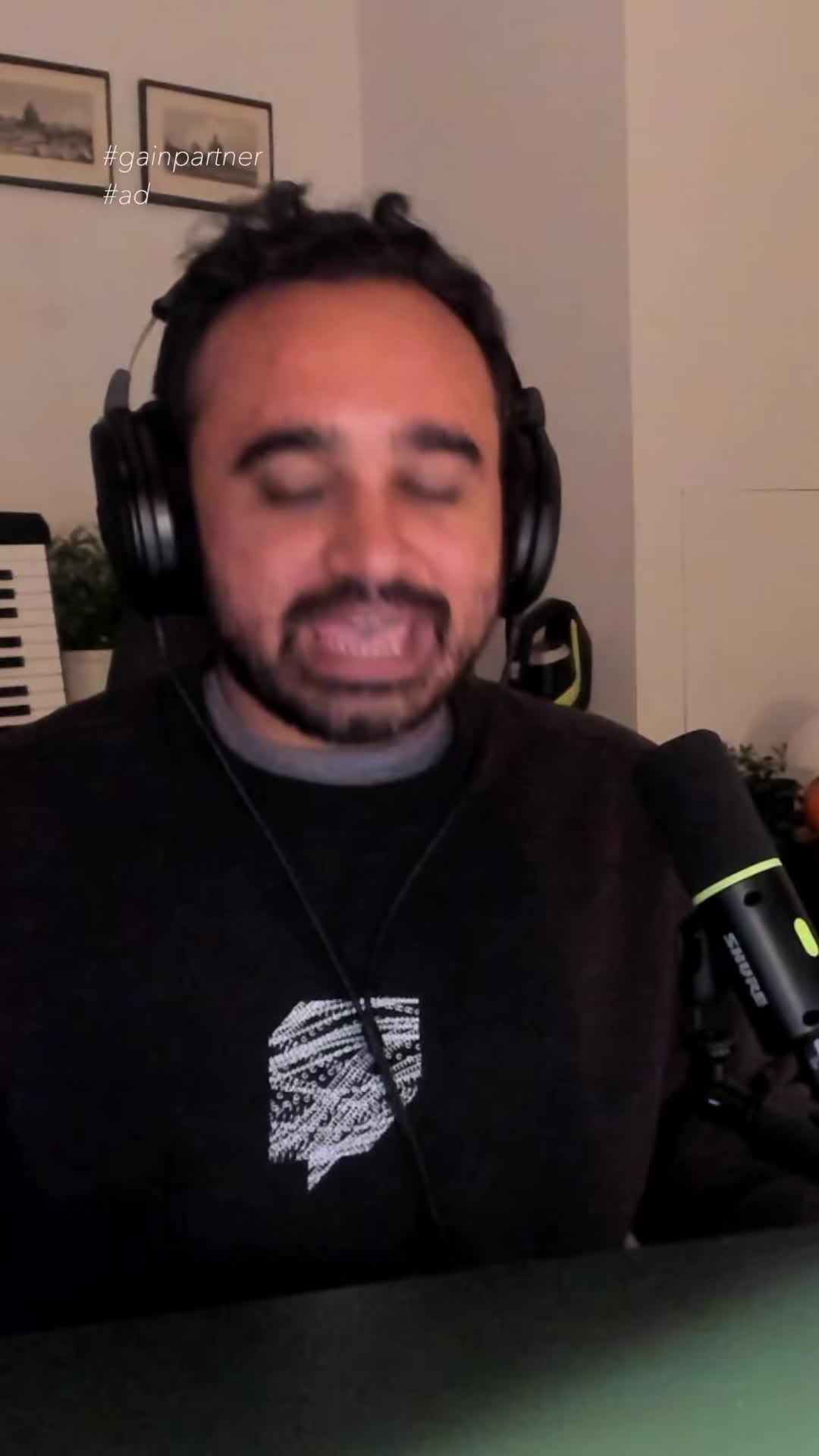 TikTok post by @squeextv for I Love Gain. Caption reads: Laundry has been changed...for good! Shoutout to....