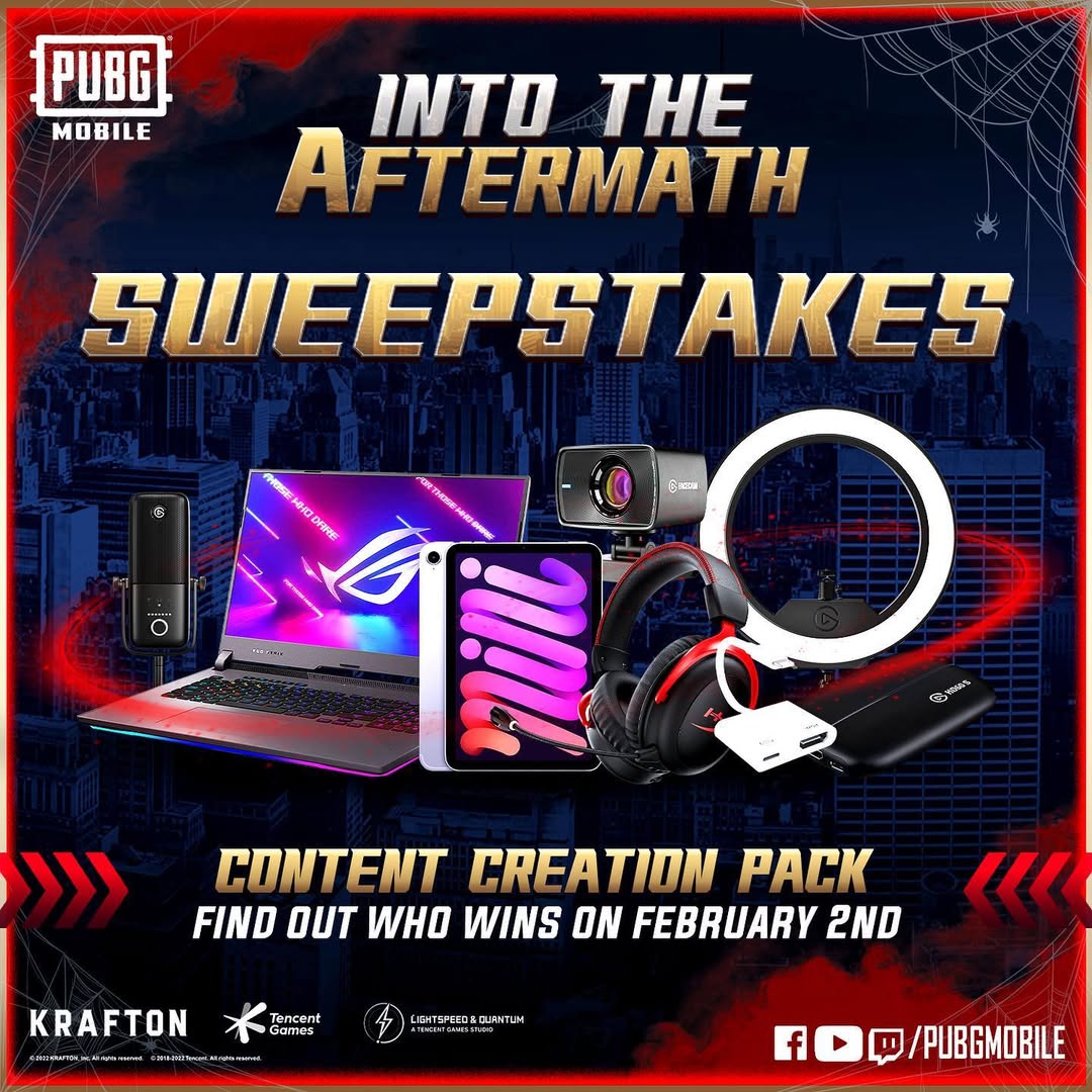 Instagram post by @levinho for PUBG MOBILE. Caption reads: Do you want to become a content creator? Into The....