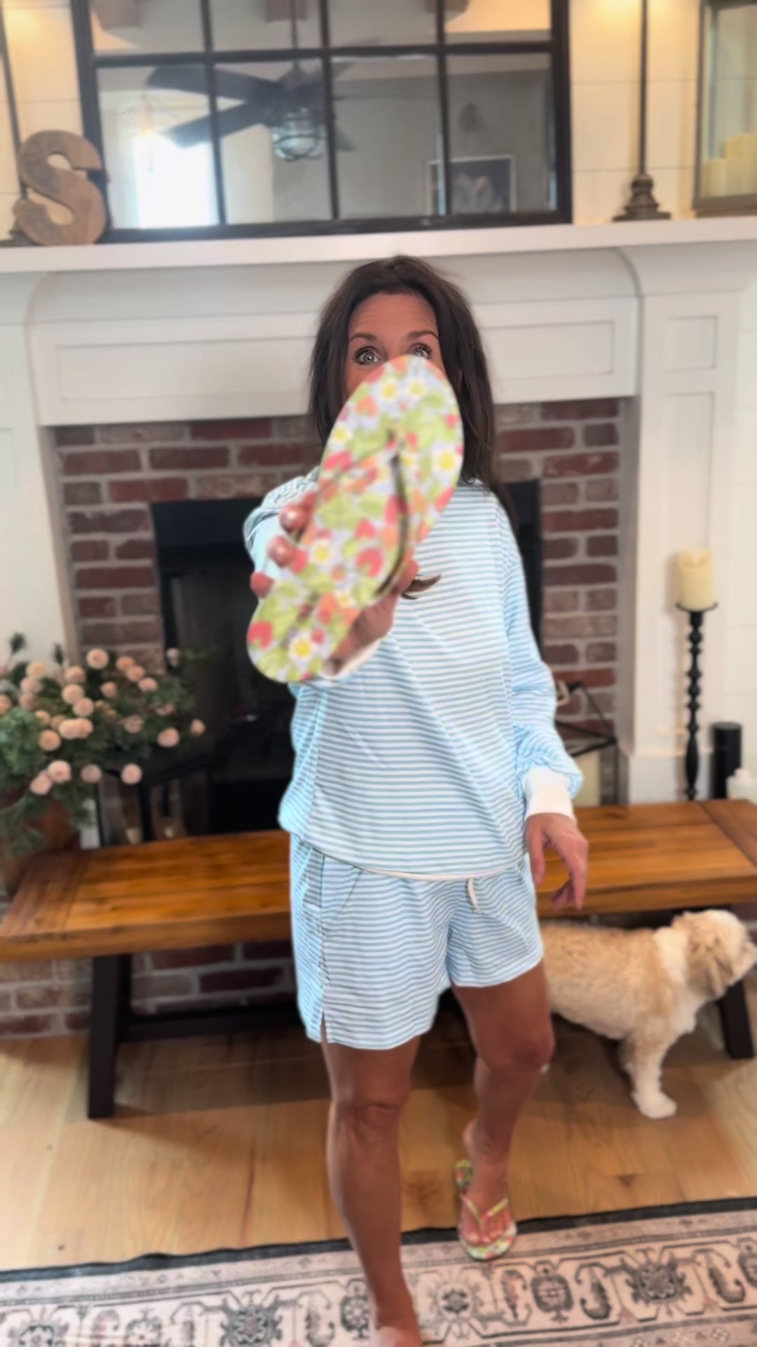 TikTok post by an influencer for Cushionaire. Caption reads: [...] transition two piece set! @Cushionaire....