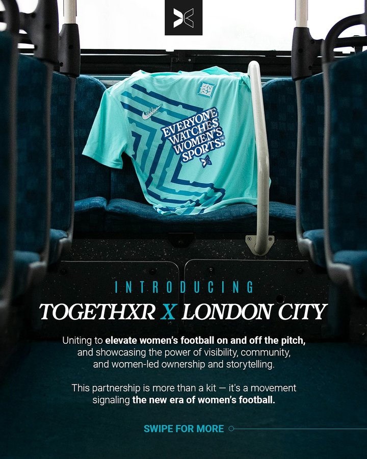 Instagram post by @gettogethxr for TOGETHXR. Caption reads: A first-of-its-kind partnership with....