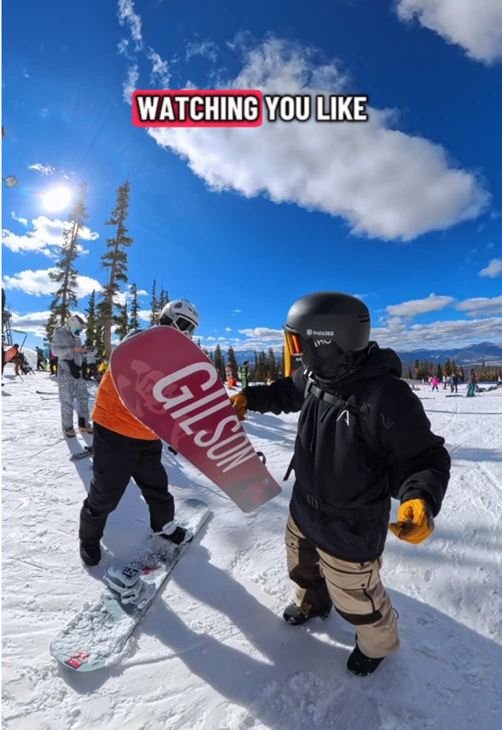 TikTok post by @johnathanbuckhouse for Gilson Snow. Caption reads: @Gilson Snow has a good deal in their snowboards....