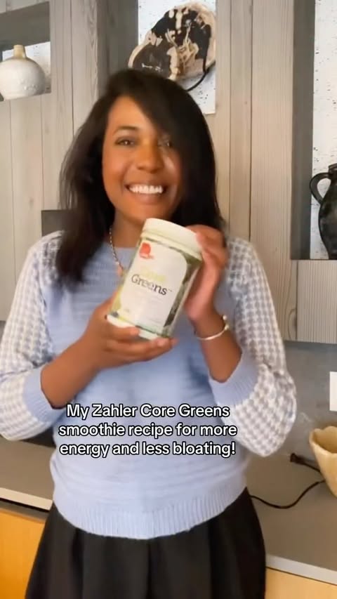 Instagram post by @withlovebyzoe for Advanced Nutrition by Zahler. Caption reads: Let’s make a @zahlernutrition core greens....
