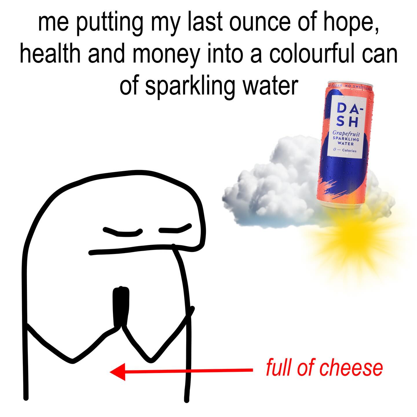 Instagram post by @real_housewives_of_clapton for DASH Water. Caption reads: hands up if you’re feeling hydrated? @dashdrinks....