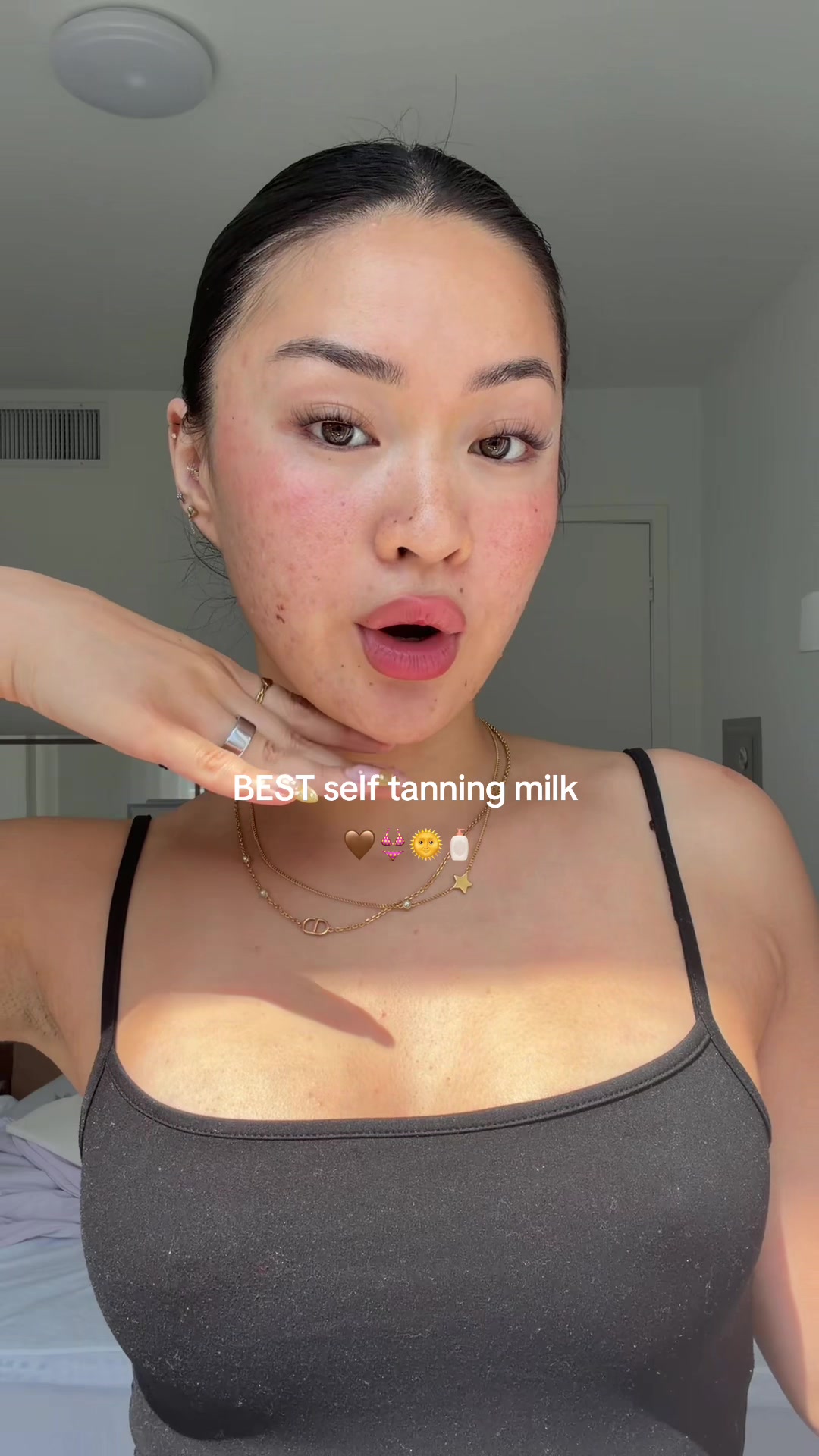 TikTok post by @damnitjanett for CYKLAR. Caption reads: [...] & actually moisturizing @CYKLAR #cyklar....