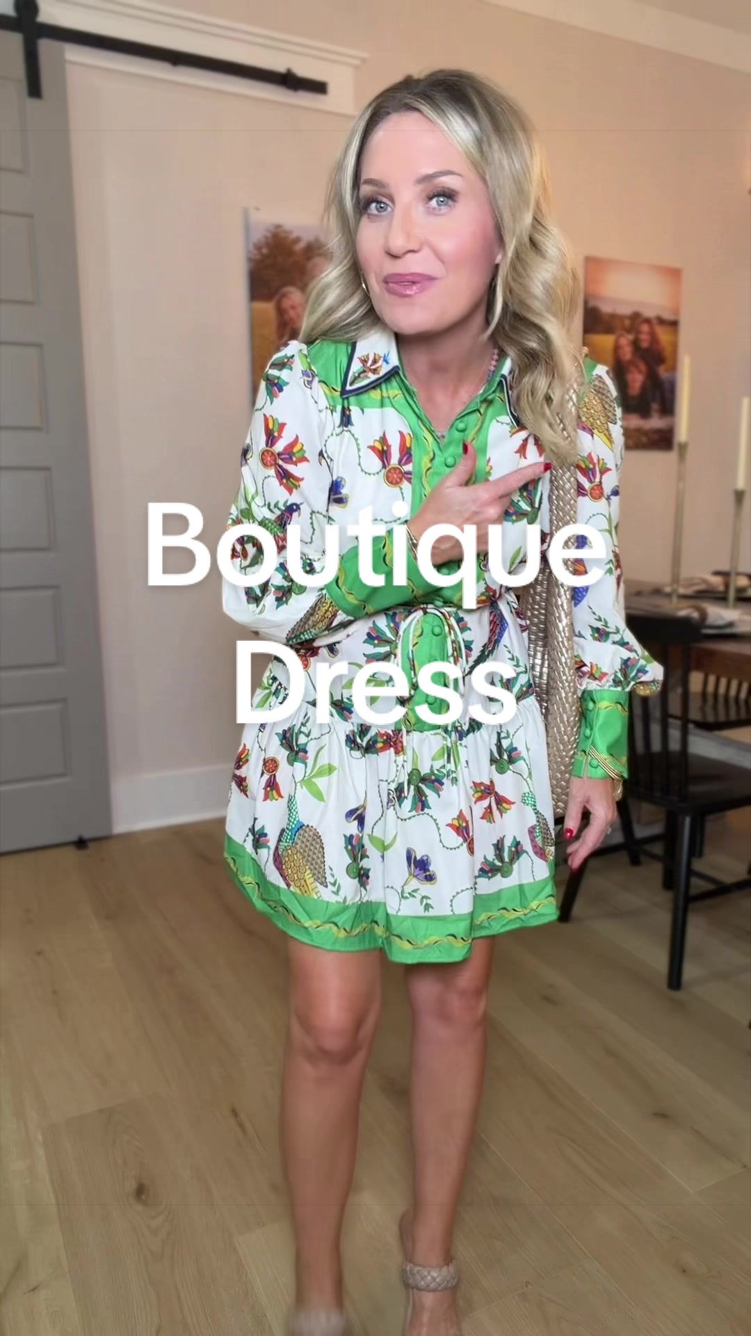 TikTok post by an influencer for Printella Boutique. Caption reads: [...] expensive than it is!!! @Printella Boutique....