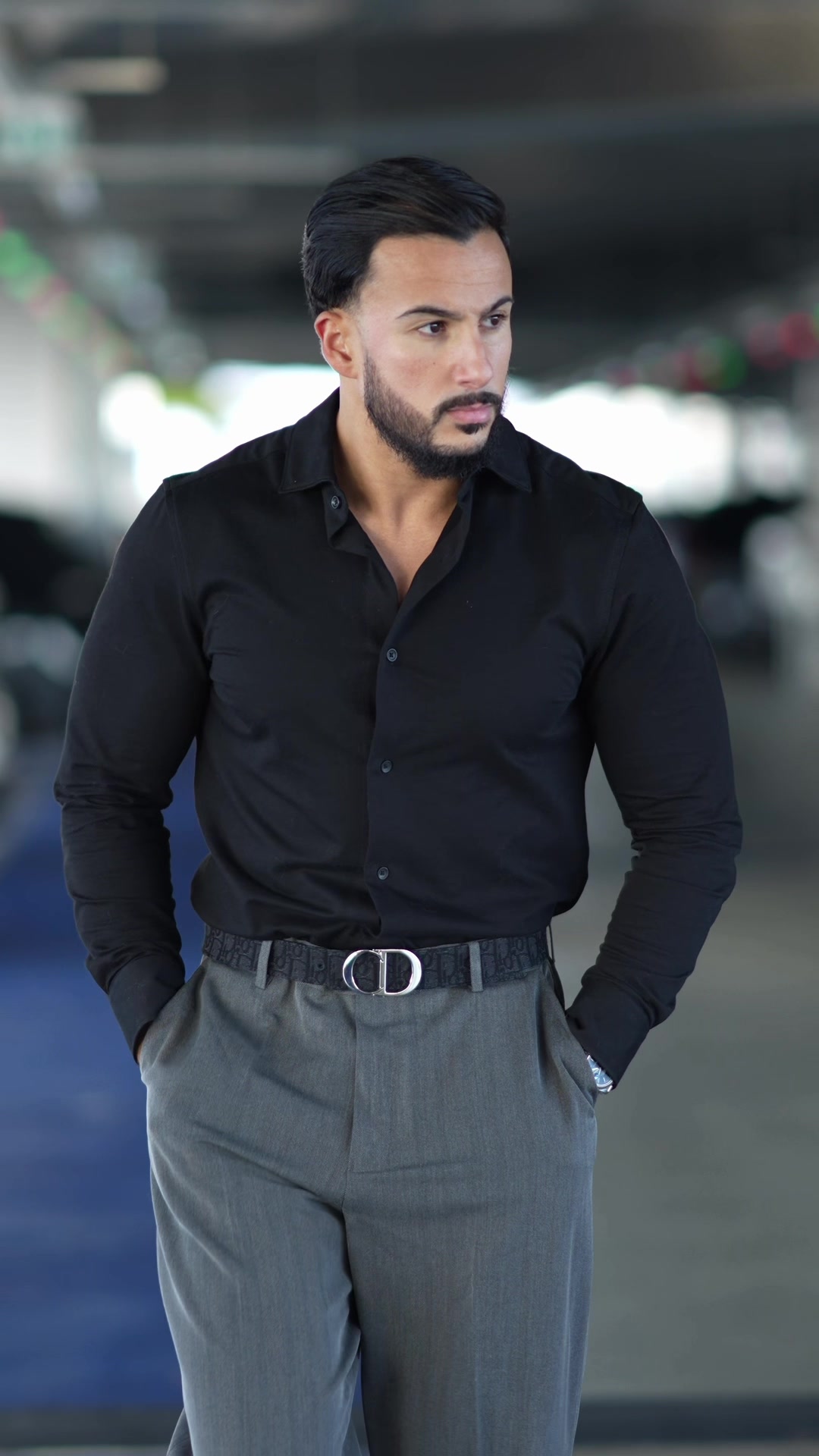 TikTok post by @idriss13__ for boohooMAN. Caption reads: Outfit inspiration by @boohooman ❄️ collaboration .