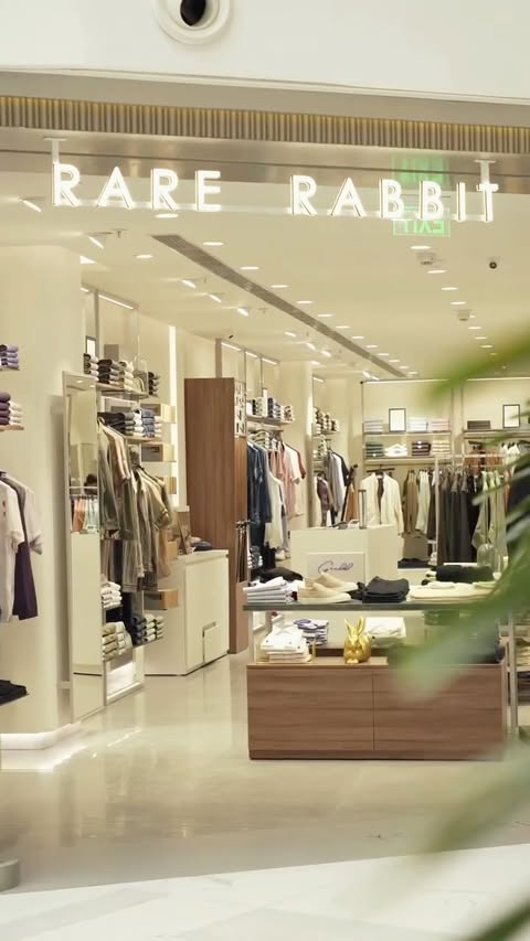 Instagram post by @deefvckk for RARE RABBIT. Caption reads: From sharp silhouettes to relaxed everyday fits —....