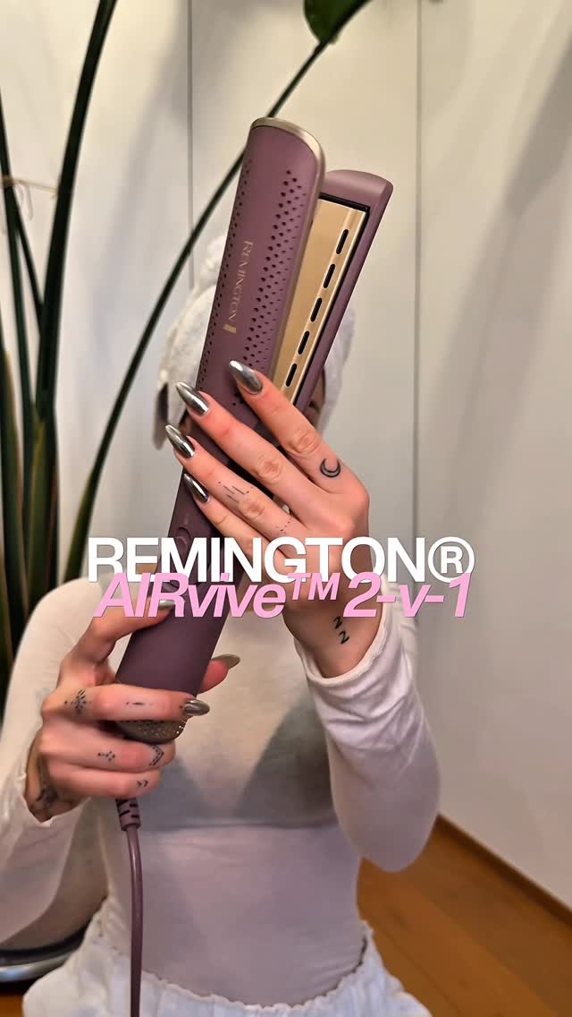 Instagram post by @gajaprestor for Remington. Caption reads: Trying out the new Remington AirVive 2-in-1 and I....