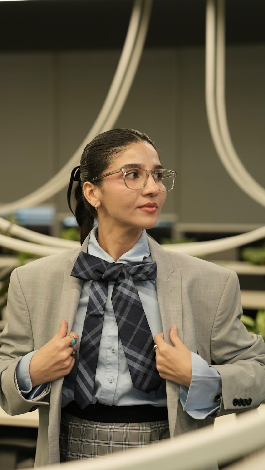Instagram post by @sangeethachawla for Lenskart. Caption reads: If glasses were a person, they’d walk in with....