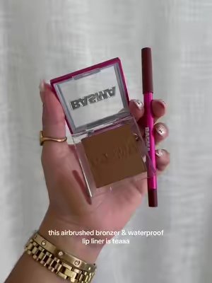 TikTok post by @withlovedaisy_ for BASMA Beauty. Caption reads: [...] 😍😍 shades: medium & 02 #basma #basmabeauty....