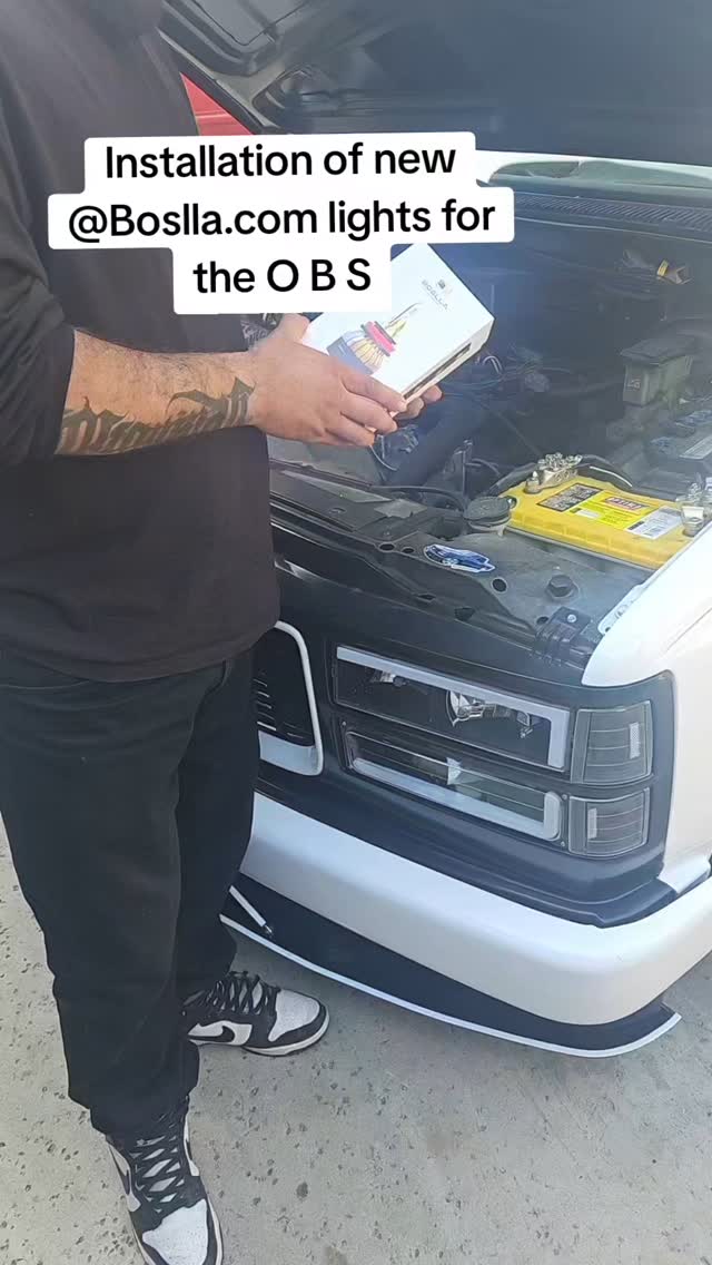 Instagram post by @onekleanobs for ORACLE Lighting. Caption reads: Thanks To @boslla.auto.lighting On Sponsoring The....