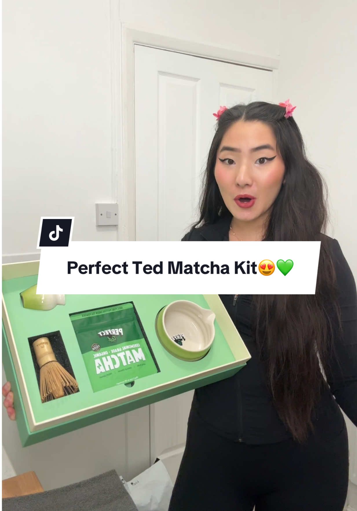 TikTok post by @xkellywongx for PerfectTed. Caption reads: valentines/galentines is around the corner👀💚....