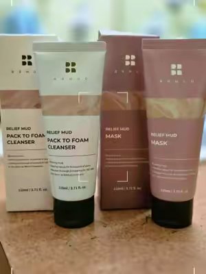 TikTok post by @hippychick01 for BRMUD US. Caption reads: @BRMUD_US Thanks for gifting me this cleanser and....