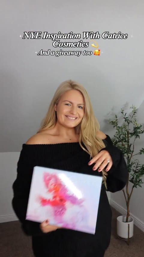 Instagram post by @stylemecurvy for Catrice Cosmetics. Caption reads: Some New Year’s Eve makeup inspiration with....