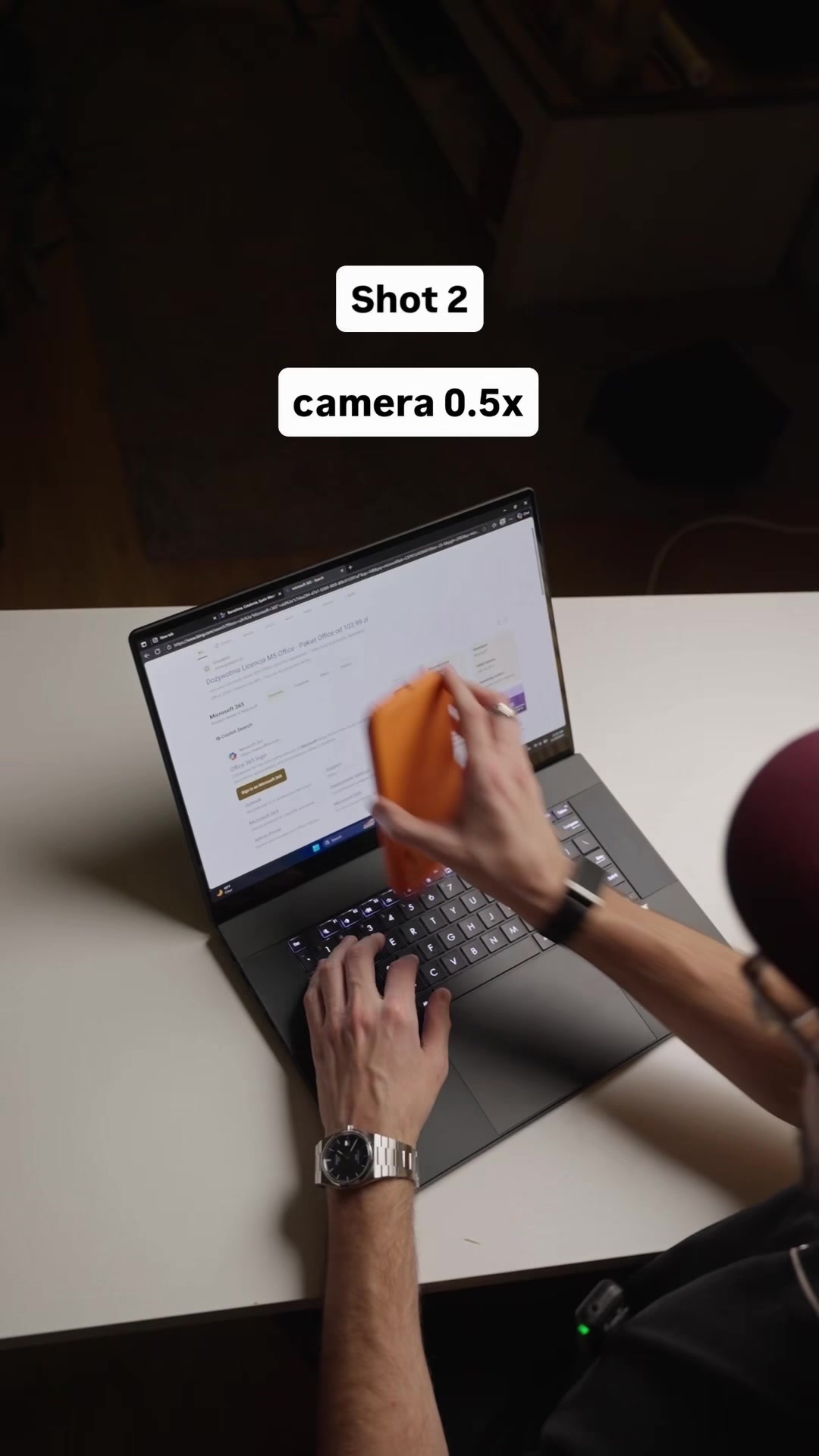 TikTok post by @withgeorgy for Windows. Caption reads: How cinematic can a laptop look? 🎬 So here are 5....