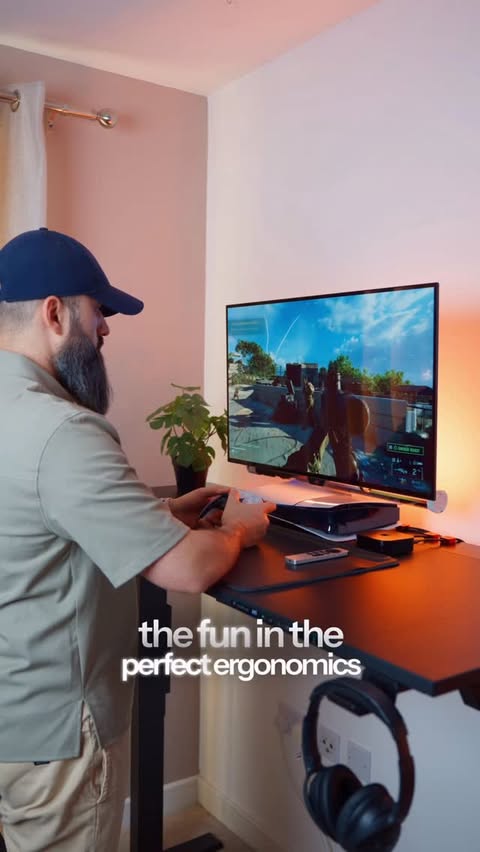 Instagram post by @joinfaizanj for Secretlab. Caption reads: The work setup is sorted, now it is time to....