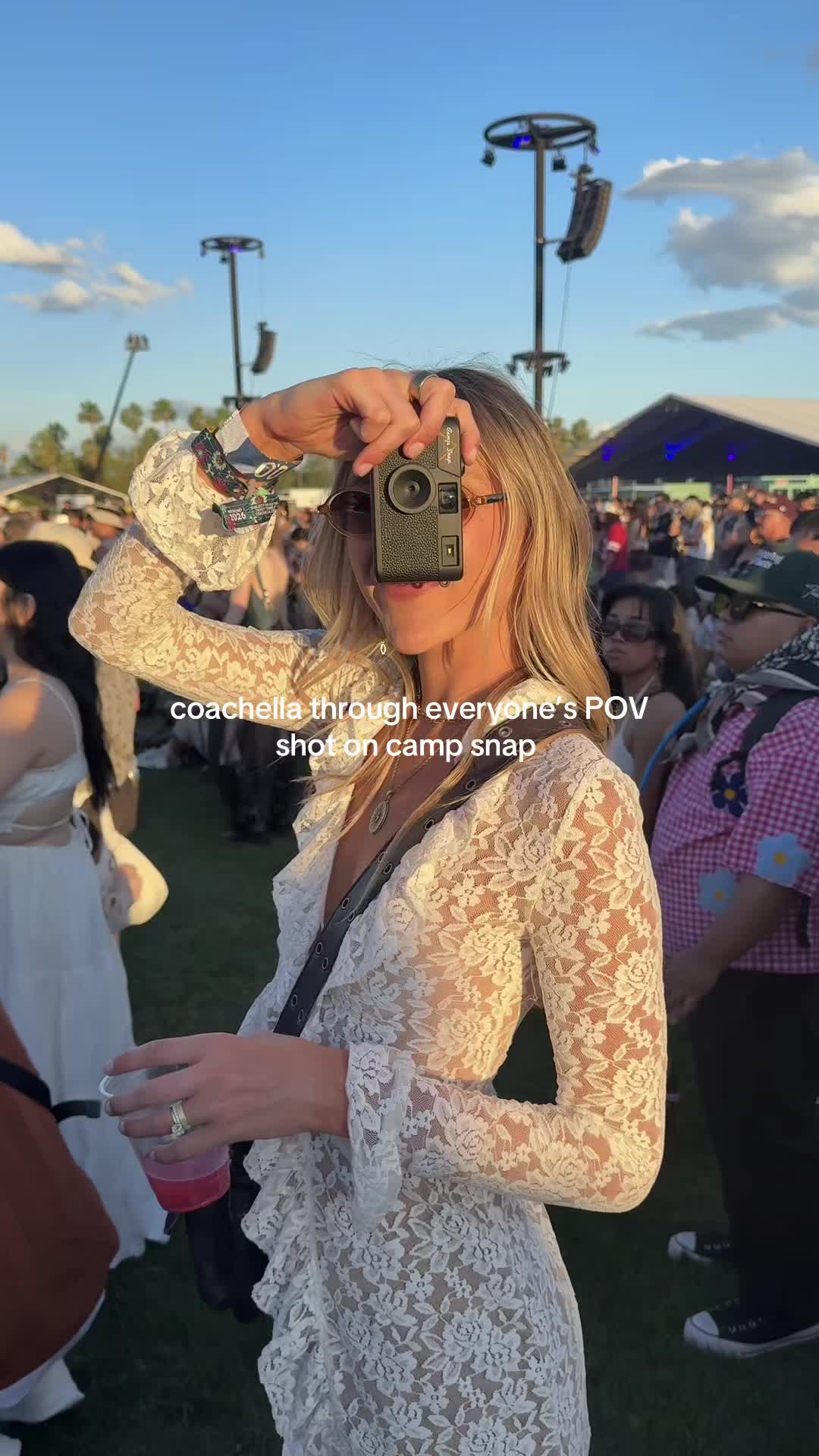 TikTok post by @kennedydicarlo for CampSnap. Caption reads: Consider the moment captured 📸 @Camp Snap Camera....