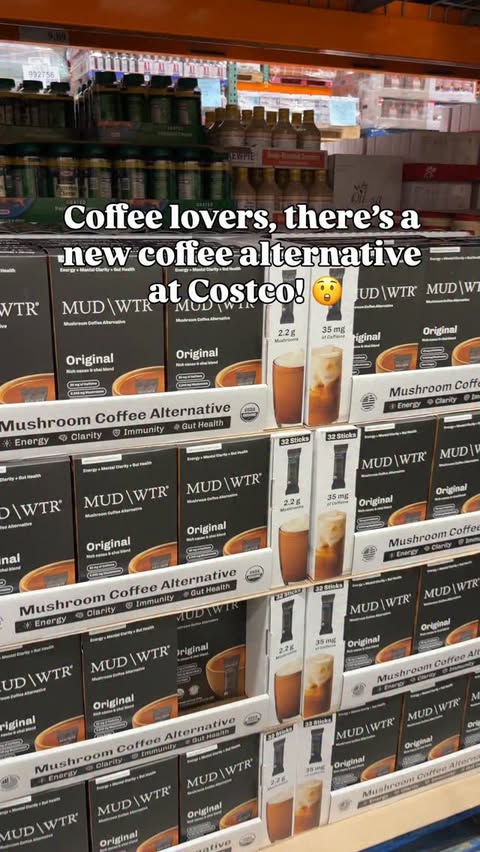 Instagram post by @costconewdeals for MUD/WTR. Caption reads: [...] 👀 I’ve been wanting to try @drinkmudwtr ,....
