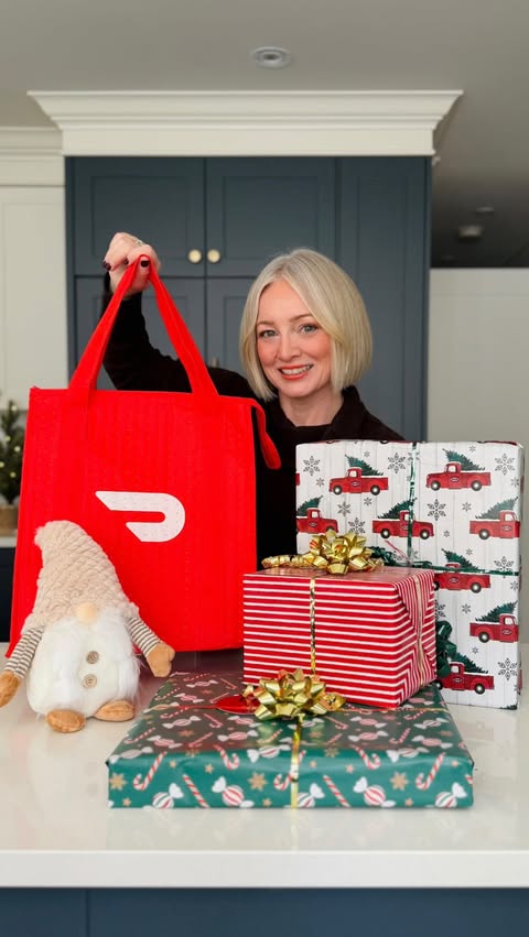 Instagram post by @leighannallaire for DoorDash. Caption reads: Just when I thought I was ready for the holidays…....