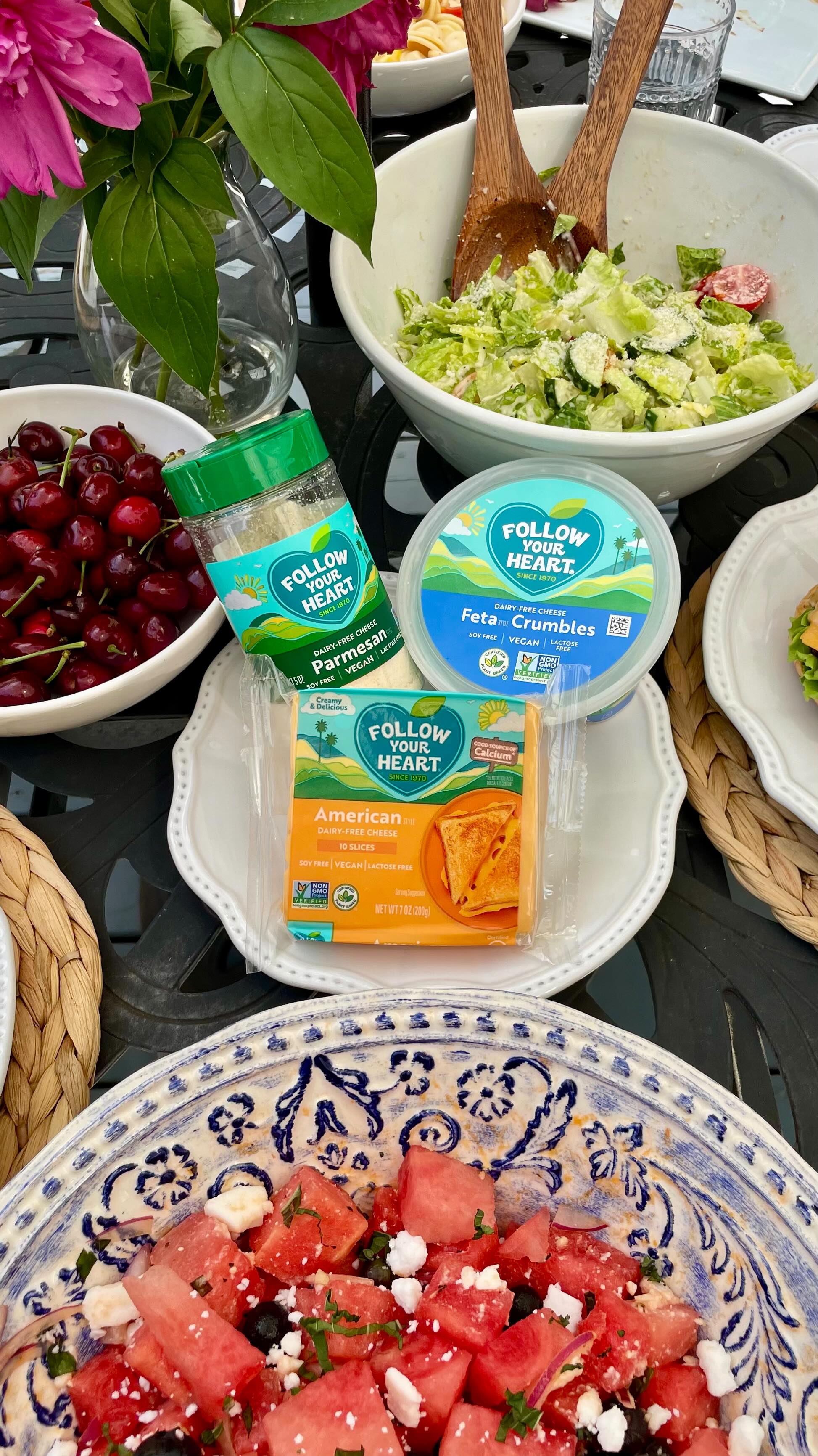 Instagram post by @plantedinthekitchen for Follow Your Heart. Caption reads: #AD I’m partnering with @followyourheart and....