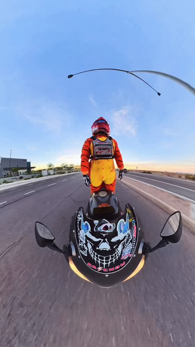 Instagram post by @biker_grim for MotoLoot. Caption reads: Kachowing man

Chest rig: @motoloot 
Code: Grim13.