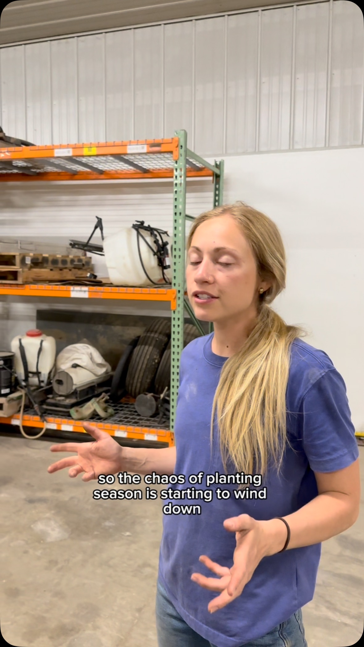 Instagram post by @farmwithzoe for Tractor Supply. Caption reads: #AD Now that the crop is growing it’s time to give....