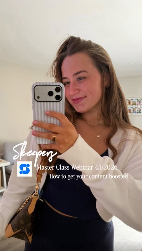 Instagram post by @taaaylorjohnson for Skeepers. Caption reads: [...] Sign up through the link in my bio!....