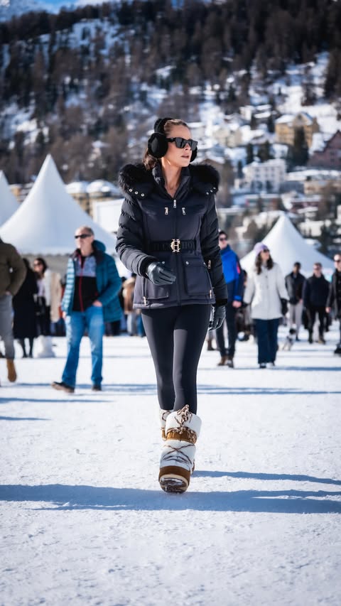 Instagram post by @jadehollandcooper for Holland Cooper. Caption reads: Outfit inspo for a day on the slopes - wearing....