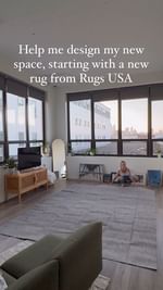 Instagram post by @girlgonecity for Rugs USA. Caption reads: Y’all! I’m so excited to finally share this....