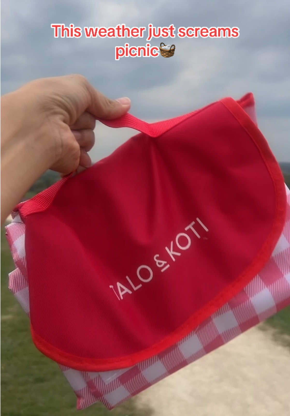 TikTok post by @zarishnomanvlogs for Straame. Caption reads: @STRAAME picnic blanket you are looking for! [...].
